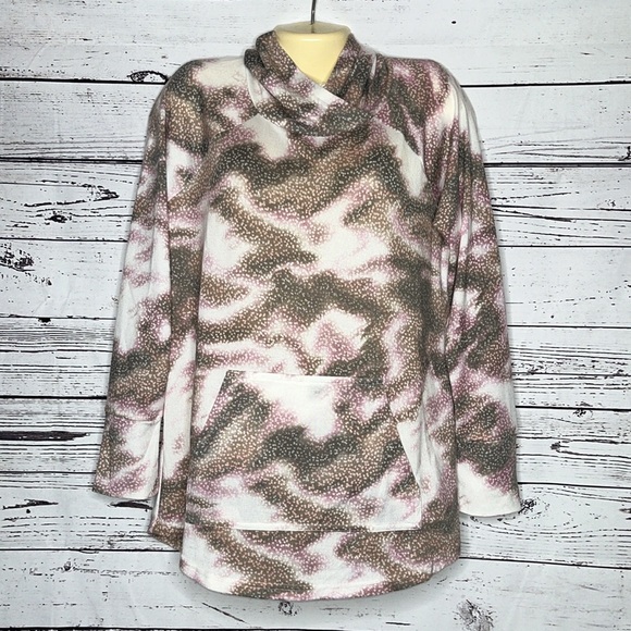 LuLaRoe Size L Star Constellation Galaxy Long Sleeve Amber Hoodie Sweatshirt - Picture 2 of 5